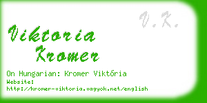 viktoria kromer business card
