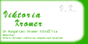 viktoria kromer business card